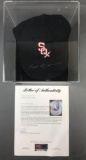 Autographed Chicago White Sox hat- Luis Aparicio, Jim Landis, and Bill Pierce