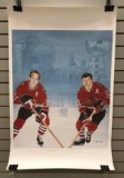 Signed and numbered limited edition 1983 Chicago Blackhawks print