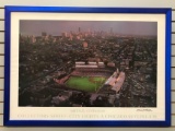 Framed Chicago Skyline/Wrigley Field print by Michael Gustafson