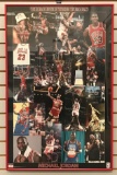 Framed Michael Jordan poster