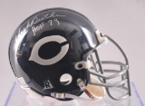 Chicago Bear Dick Butkus Signed Riddell Mini Helmet with Display Case