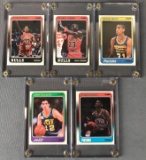 Group of 5 1988 Fleer Basketball cards