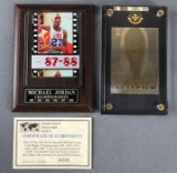 Group of 2 Michael Jordan collectible cards