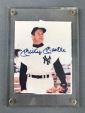 Signed Mickey Mantle photo with COA