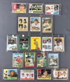 Group of 19 Baseball Cards 1960's-70's HOF'ers