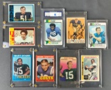 Group of 9 Football cards 1960's-70's HOF'ers