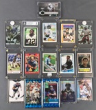 Group of 16 football cards-HOF'ers and rookies