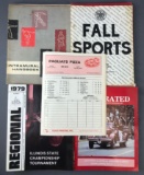 Group of 20+ vintage 1970s High School and College Football Programs