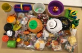 Large group of kids meal promo toys and more