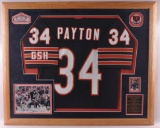 Chicago Bear Walter Payton Jersey with Signed Photograph with COA