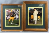 2 framed Green Bay Packers photographs