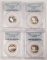 Group of (4) PCGS Certified Proof Washington State Quarters
