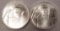 Group of (2) 2020 Donald Trump 1oz. .9999 Fine Silver Round