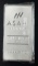 Asahi Refining 10oz. .999 Fine Silver Ingot / Bar.