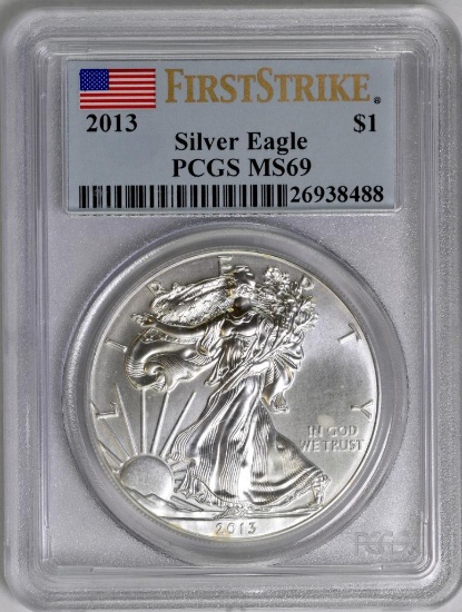 2013 American Silver Eagle 1oz. (PCGS) MS69.