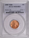 1909 P V.D.B. Lincoln Wheat Cent (PCGS) MS64RD.