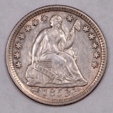 1853 Arrows Seated Liberty Silver Half Dime.