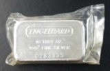 Engelhard 10oz. .999 Fine Silver Ingot / Bar.