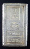 A. Mark Precious Metals 10oz. .999 Fine Silver Ingot / Bar.