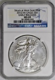 2012 W American Silver Eagle 1oz. (NGC) MS69.