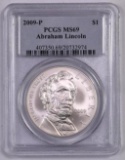 2009 P Abraham Lincoln Commemorative Silver Dollar (PCGS) MS69.