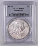 2007 P Jamestown Commemorative Silver Dollar (PCGS) MS69.