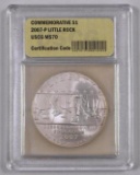 2007 P Little Rock Commemorative Silver Dollar (USCG) MS70.