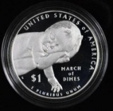 2015 March of Dimes Proof Commemorative Silver Dollar.