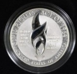 2014 P Civil Rights Act of 1964 Proof Silver Dollar.