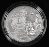 2017 P Lions Clubs International Centennial Uncirculated Commemorative Silver Dollar.