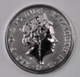 2019 Great Britain Royal Arms 1oz. .999 Fine Silver Round.