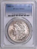 1882 O Morgan Silver Dollar (PCGS) MS64.