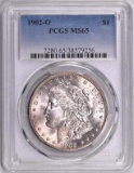 1902 O Morgan Silver Dollar (PCGS) MS65.