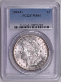 1885 O Morgan Silver Dollar (PCGS) MS64.