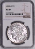 1899 O Morgan Silver Dollar (NGC) MS64.