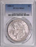 1888 O Morgan Silver Dollar (PCGS) MS63.