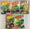 Group of 5 Marvel Comics The Incredilble Hulk Comic Books