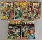 Group of 5 Marvel Comics The Mighty Thor Comic Books