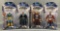 Group of four DC direct history of the DC universe action figures