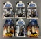 Group of six Star Wars action figures