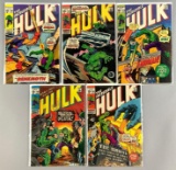 Group of 5 Marvel Comics The Incredilble Hulk Comic Books