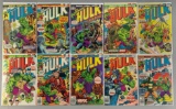 Group of 10 Marvel Comics The Incredilble Hulk Comic Books