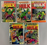 Group of 5 The Incredible Hulk Annual Comic Books