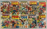 Group of 10 Marvel Comics The Mighty Thor Comic Books