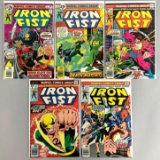 Group of 5 Marvel Comics Iron Fist Comic Books