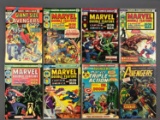 Group of 8 Marvel Comics Captain America and Iron Man Comic Books