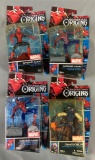 Group of four marvels Spiderman origins action figures