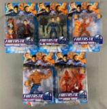 Group of five 2005 marvels fantastic four movie action figures