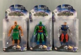 Group of three DC direct history of the DC universe action figures