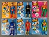 Group of six Mattel retro action DC superheroes action figures